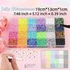 24 Grids 3mm Colored Resin Acrylic Flat Back Rhinestones for Nail Art Decorations