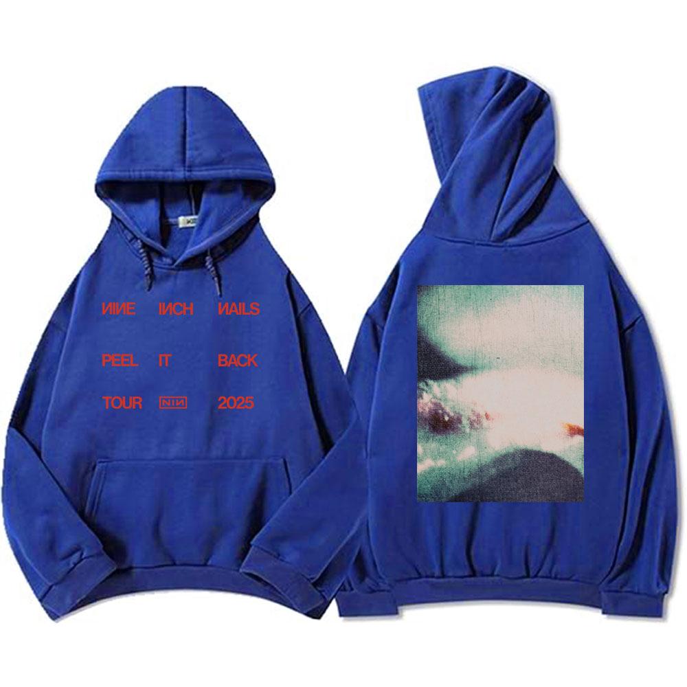 Peel It Back Tour Rock Nine Inch Nails Tshirts Short Sleeve Hip Hop Unisex Streetwear T Shirt for Men Women