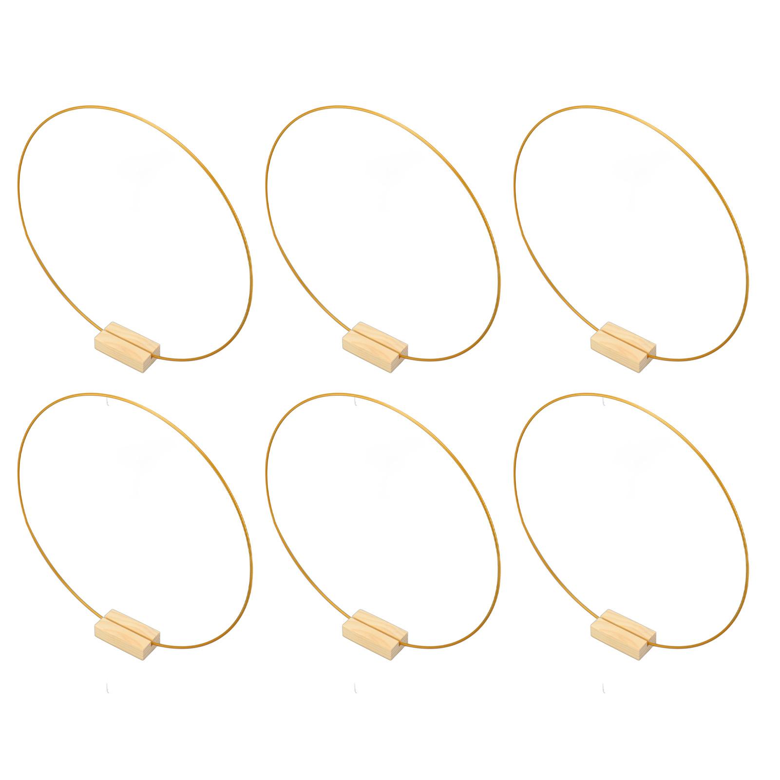 

15 шт. Цветочные обручи Изысканный золотой металлический венок Кольцо Свадебный стол центральное украшение с