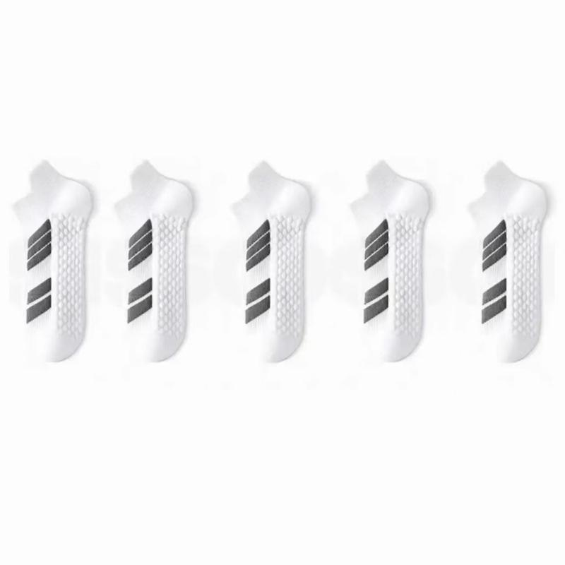 

5/10 пар мужских спортивных носков, дышащие, впитывающие пот носки для бега, спортивные, массажные, баскетбольные, короткие носки, нескользящие, хлопковые носки, лот 10 Pairs