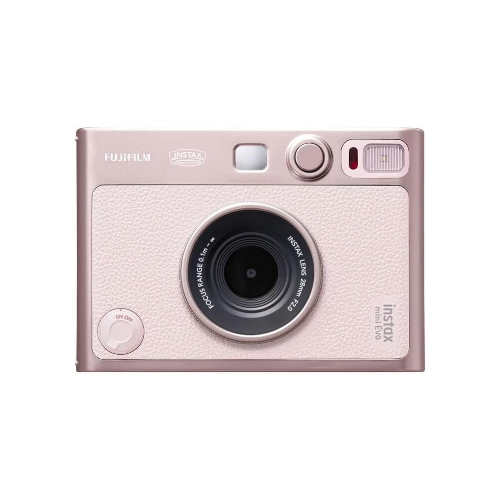 FUJIFILM INSTAX MINI Evo Hybrid Instant Camera - Gentle Rose