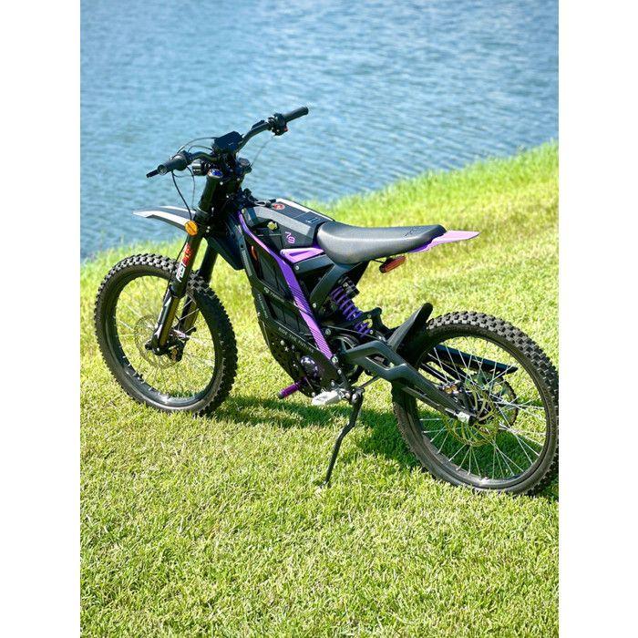 79Bike - Elektrické kolo FALCON PRO, terénní pneumatiky 19", motor 72 V 35 Ah - špičkový výkon 10 000 W, 85 km/h, černá/Fialová