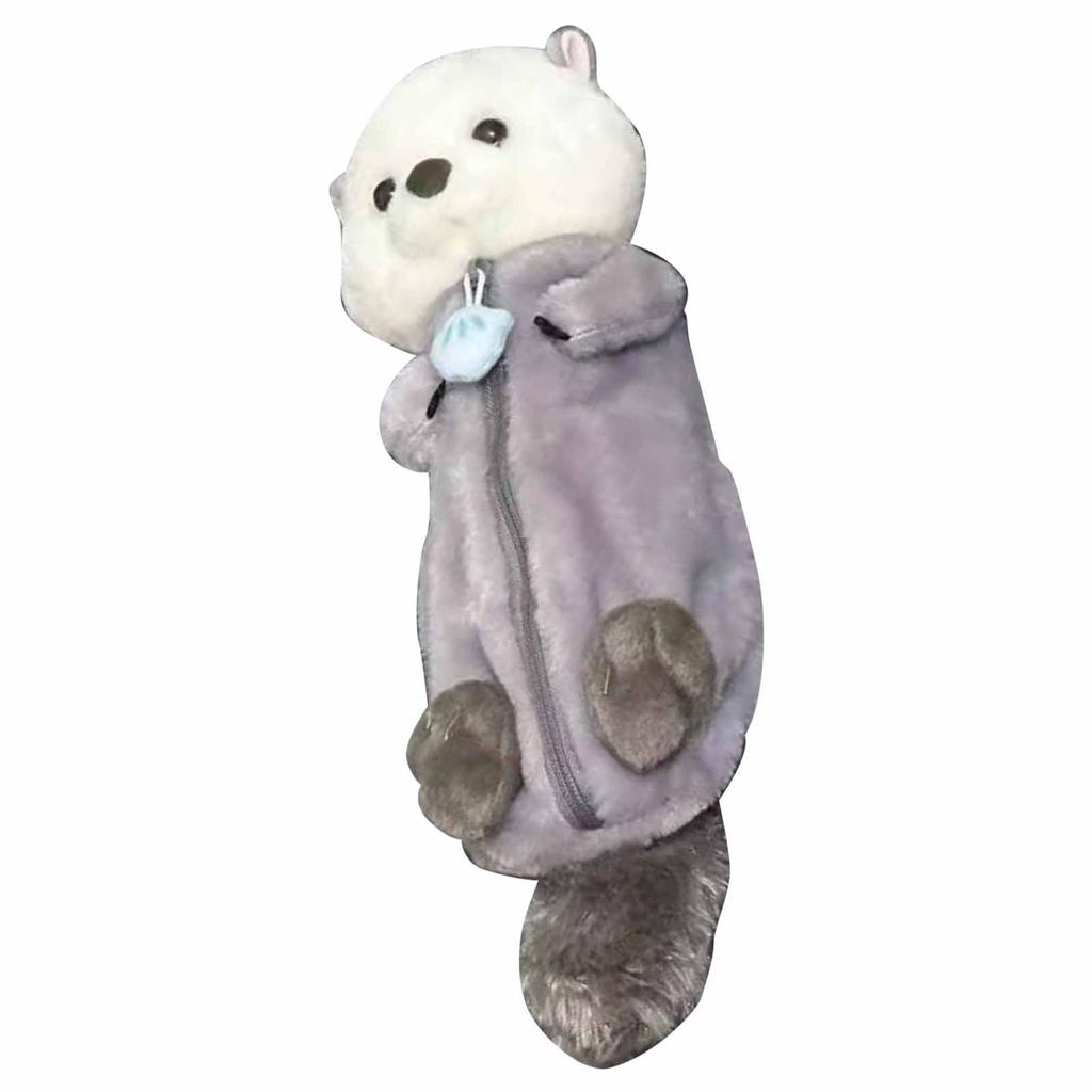 Plush Doll Pencil Case 3D Stuffed Pencil Box Soft Animal Stationery Bag Kids Stationery Bags
