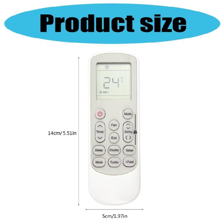 Air Conditioner Remote Control Replacement With Seamlessly Compatibility for Traiden Air TCS121M CMTCS121A EMTHS121A