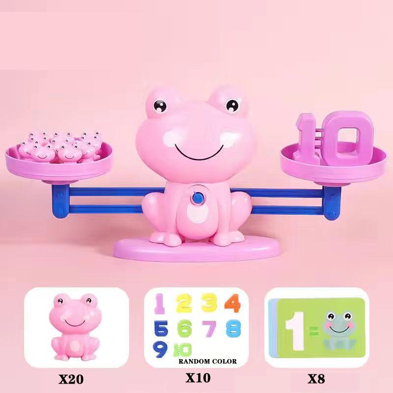 Children's digital frog balance toy early education puzzle addition and subtraction enlightenment balance mathematics teaching t