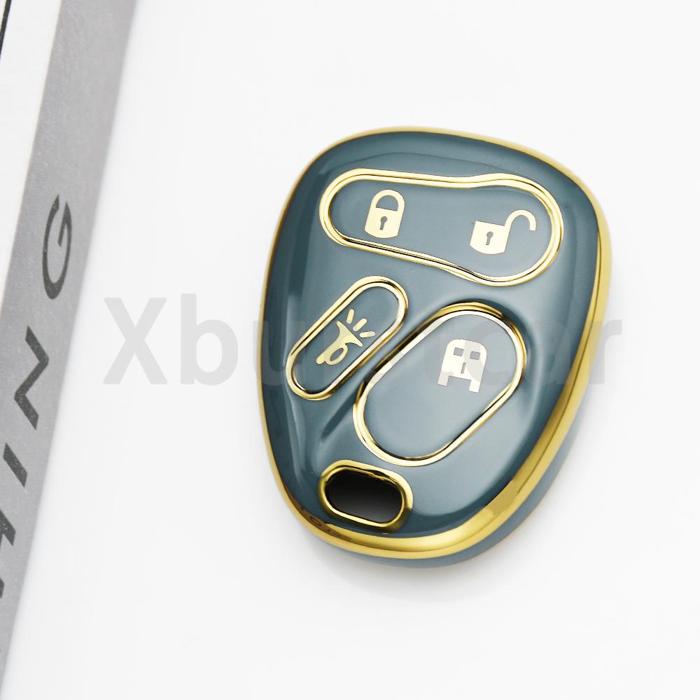 3/4 Button Shell Fob Cover Car Key Cover For Gmc Sierra Sonoma Yukon For Chevrolet S10 Saturn Silverado Suburban Gmc Tahoe Alarm