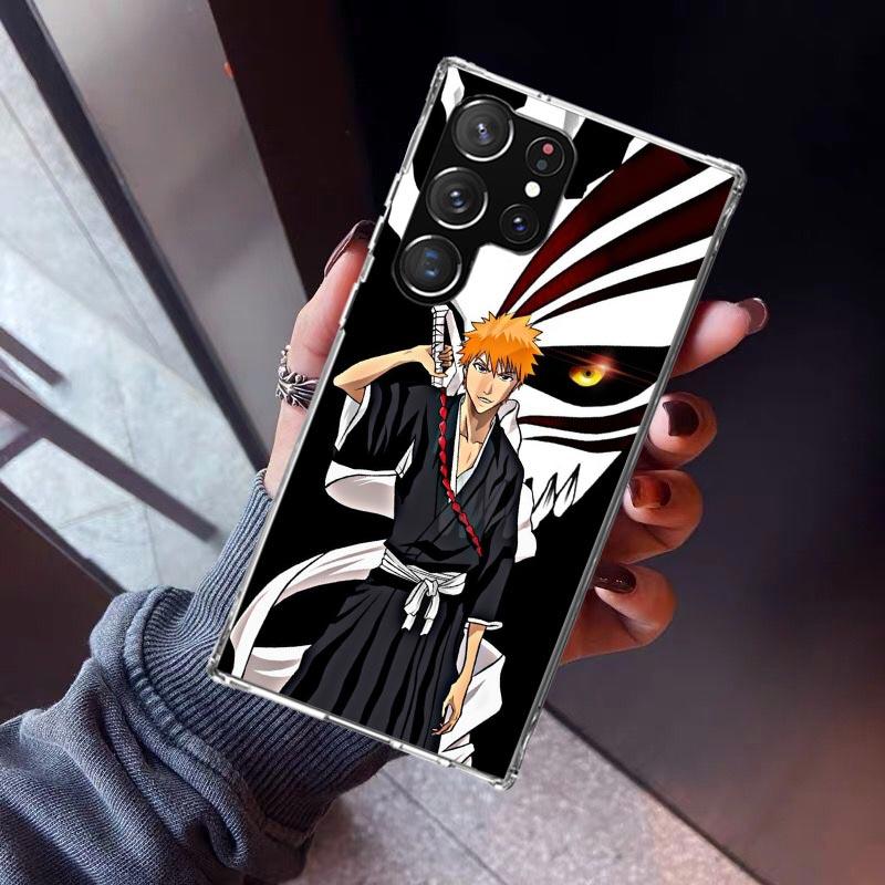 

Kurosaki Ichigo Bleach Phone Case For Samsung Galaxy S26 S25 Edge S24 S23 Ultra S22 Plus S21 S20 FE Soft TPU Back Cover Funda Ga Samsung S26 Ultra