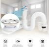 2Pcs Flap Type Flexible Bathroom Basin Water Drain Hose Pipe Draining Accessories