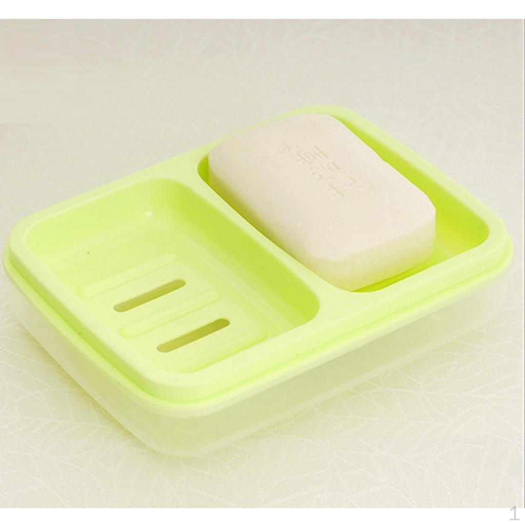

1 Piece Bathroom Soap Box Bath Waterproof Holder Sponge 3 Color зелений
