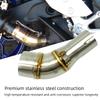 RZ YZFR3 YZFR25 Motorcycle Slip On Exhaust Pipe Adapter Connector Coating Process Middle Pipe For Yamaha YZF R3 R25 2013-2020