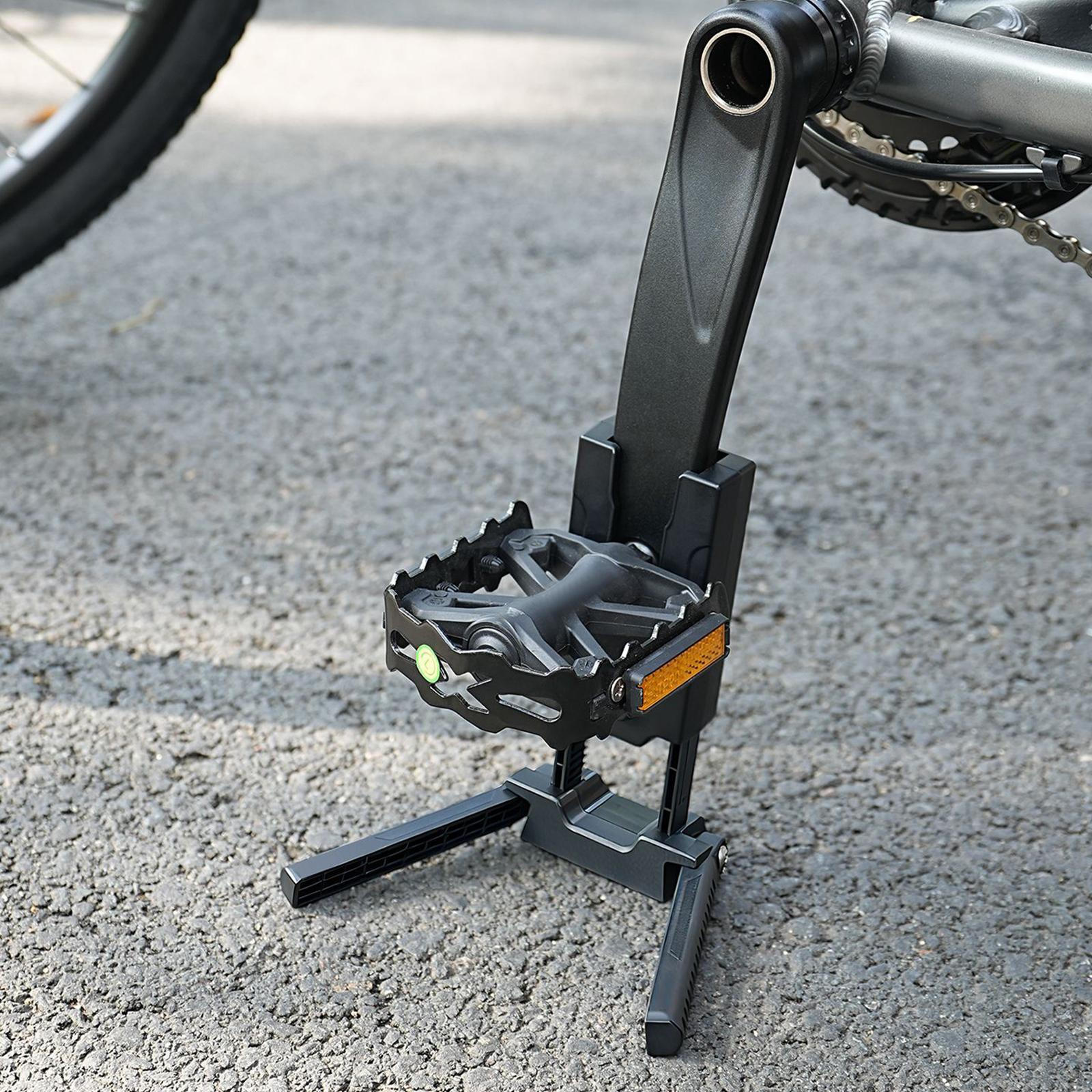 

Bike Crank Kickstand Support Rack Practical Bracket Easy to Install Bicycle Kick Stand