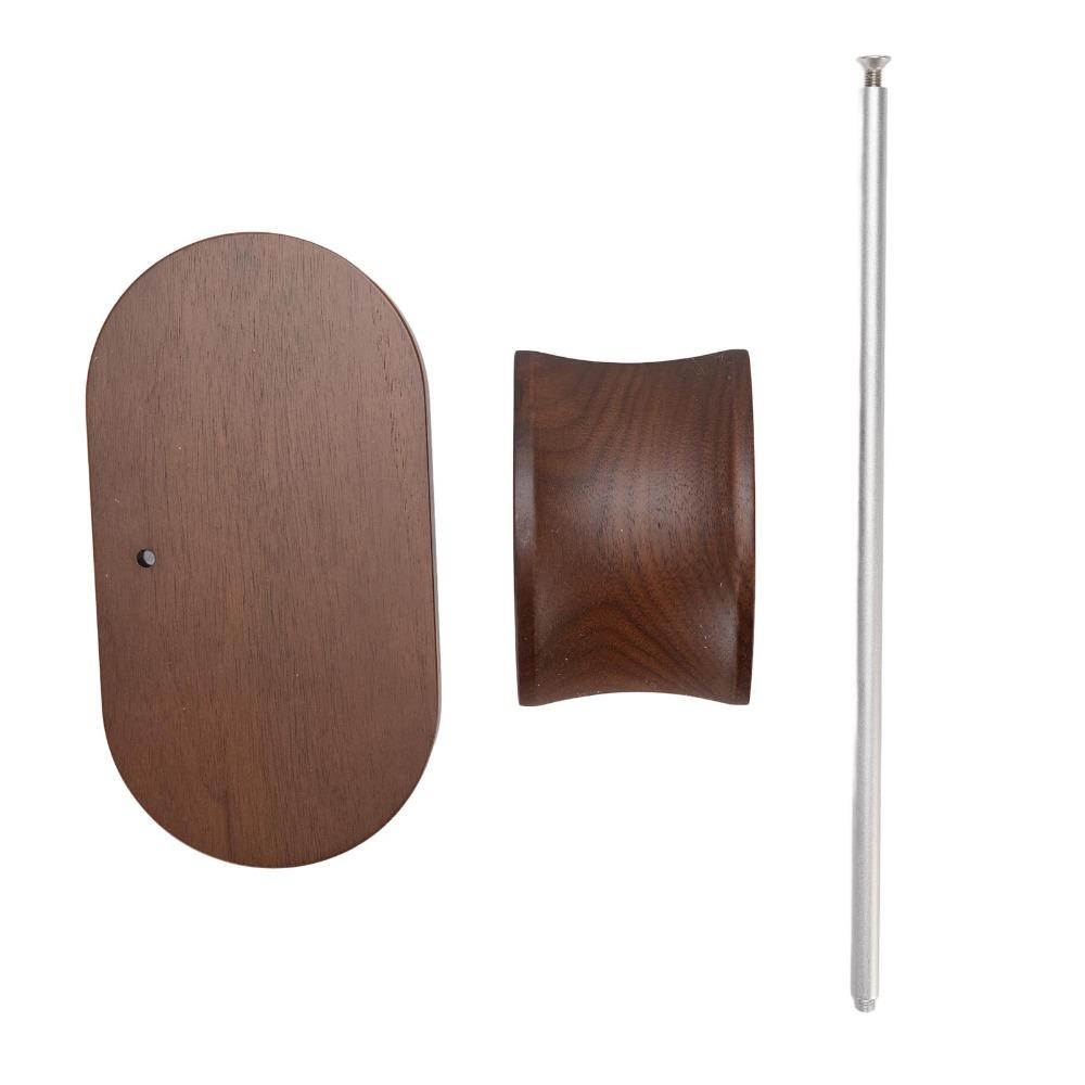 With Aluminum Alloy Supporting Bar Wood Base Walnut Headphone Stand Audio Accessory Holder