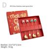 4Pcs Stainless Steel Christmas Coffee Spoon Forks Set with Exquisite Paper Box Stainless Steel Gold Xmas Dinner Tableware