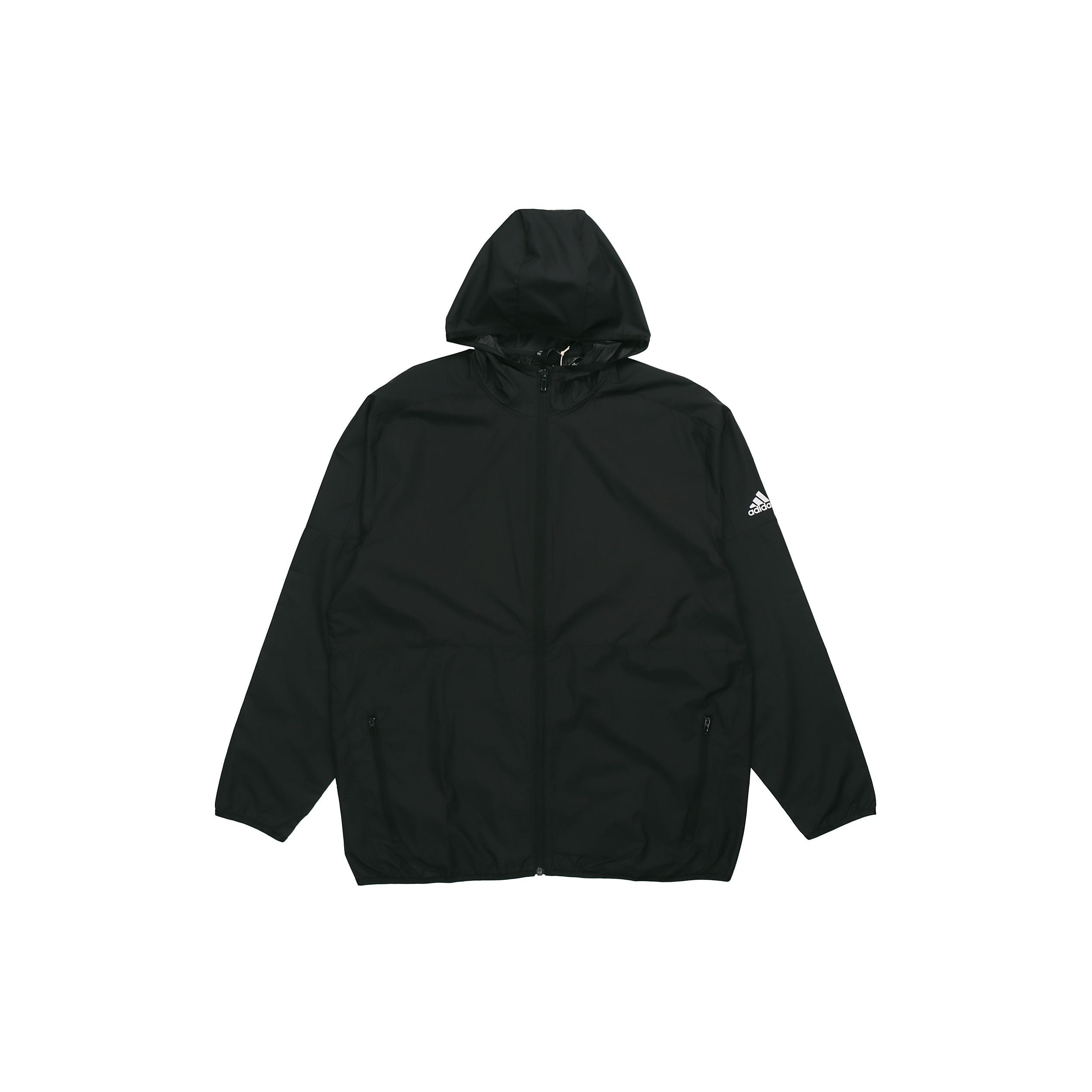 adidas Windbreaker Hooded Jacket Navy Blue Men s FM5345 S