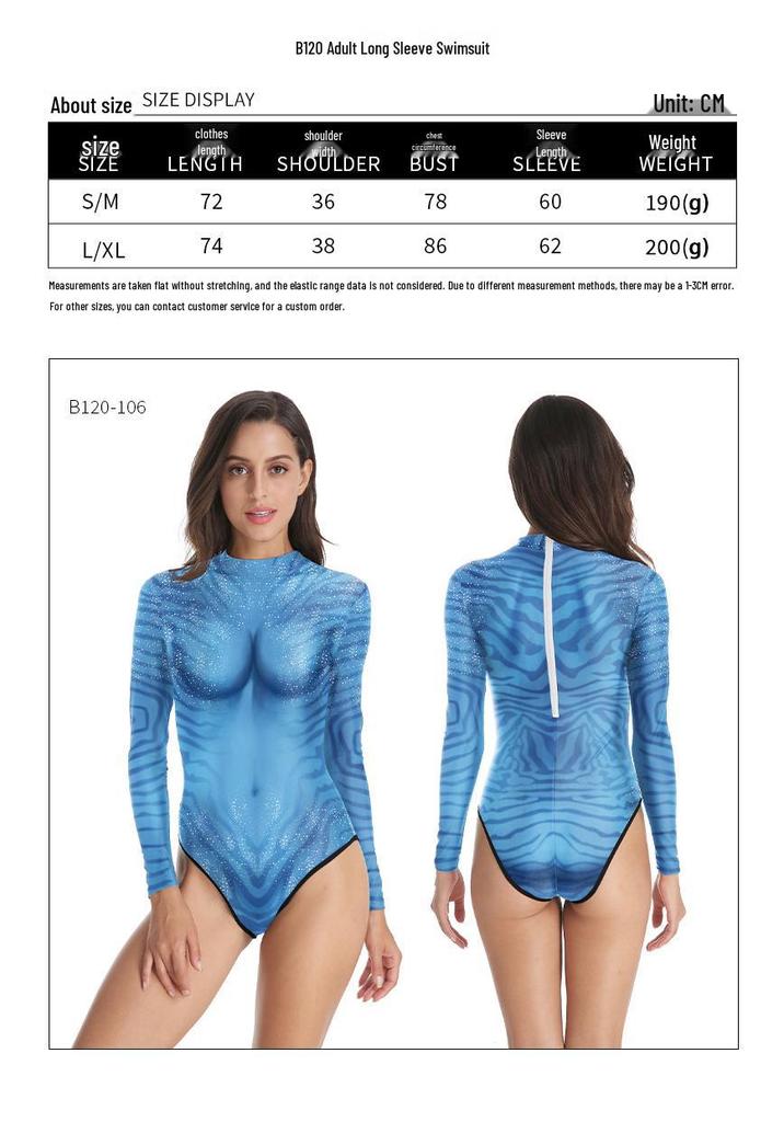 Avatar-Inspiriertes Halloween-Cosplay-Jumpsuit