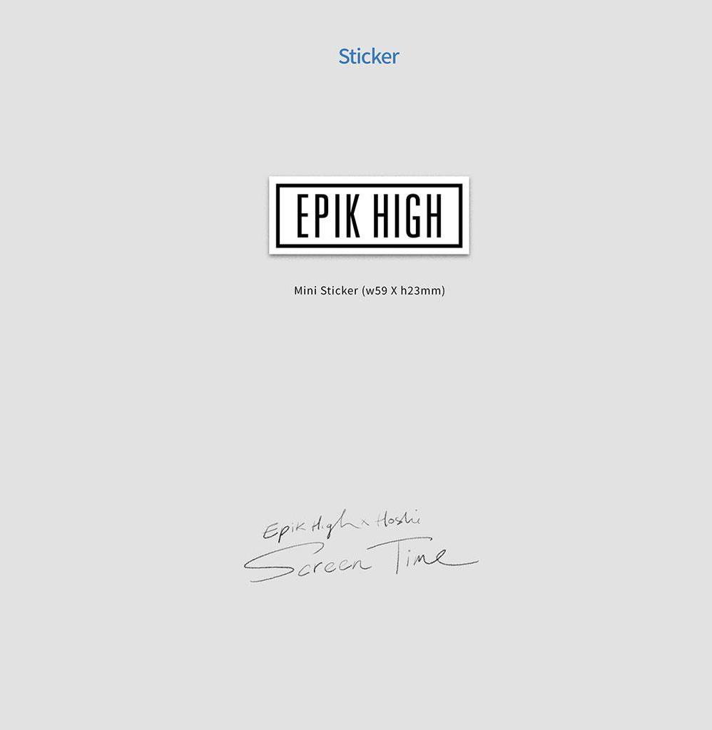 EPIK HIGH [SCREEN TIME] Single Album
