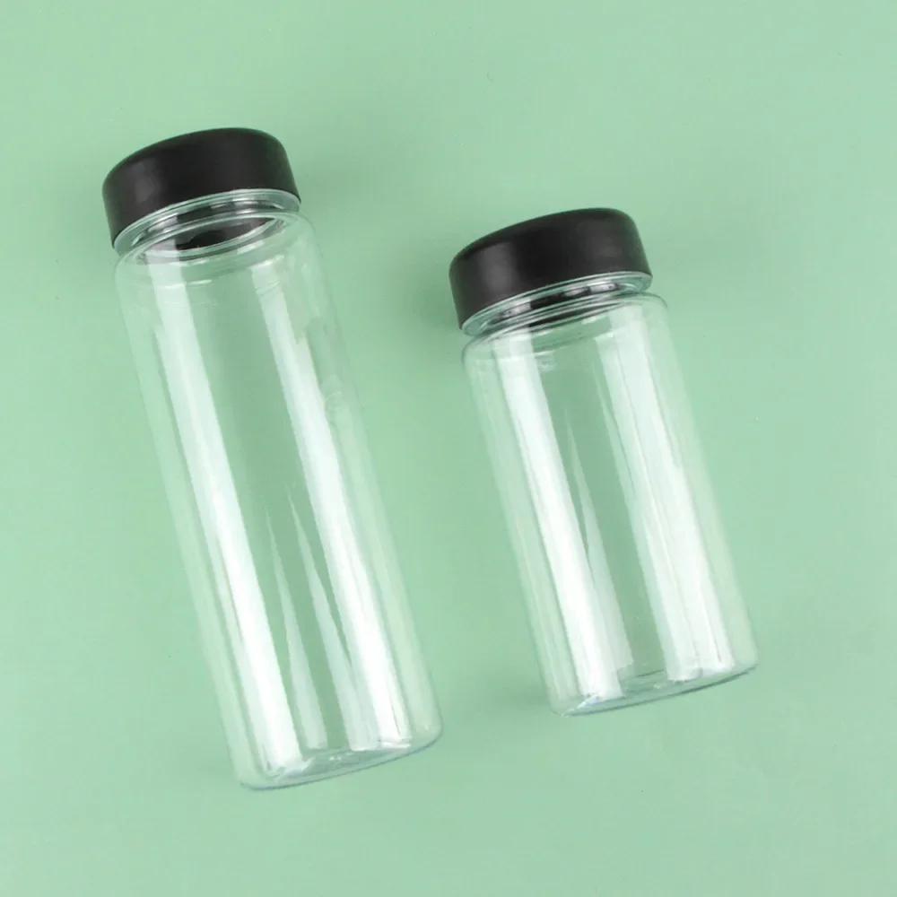Sport Water Bottle Portable Plastic Water Cup Simple Transparent Cup Large Capacity Space Cup Outdoor Camping Drinking Tool