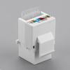 Cat5e Cat6 Module Coupler White Computer Socket Module Wall Adapter Network Panel