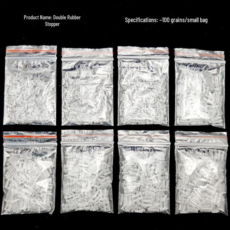 100 Pairs Double-Plug Frameless Glasses Frame with Accessories