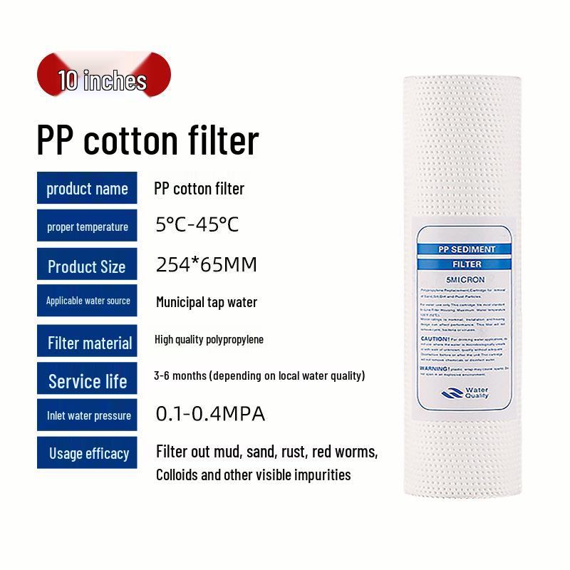 Universal 10-inch Five-Stage Reverse Osmosis Water Purifier Filter Set