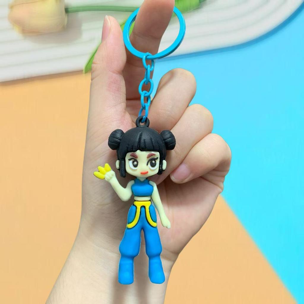Doll Car Keychain Bag Pendant PVC Soft Rubber Tide Play Small Gift