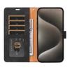 For iPhone 13 Pro Max Case RFID Blocking Wallet Stand Leather Flip Phone Cover with Slim Strap