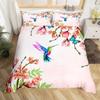 Leichte Bettbezug-Sets mit Vogelmotiv für Damen Mädchen Dekoratives Bettwäsche-Set mit 1 Bettbezug 2 Kissenbezügen Queen King Size Einzelbett Doppelbett