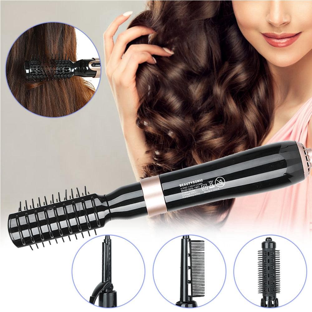 4 In 1 Multifunctional Hair Dryer & Styler Hot Air Comb Straightener Curler