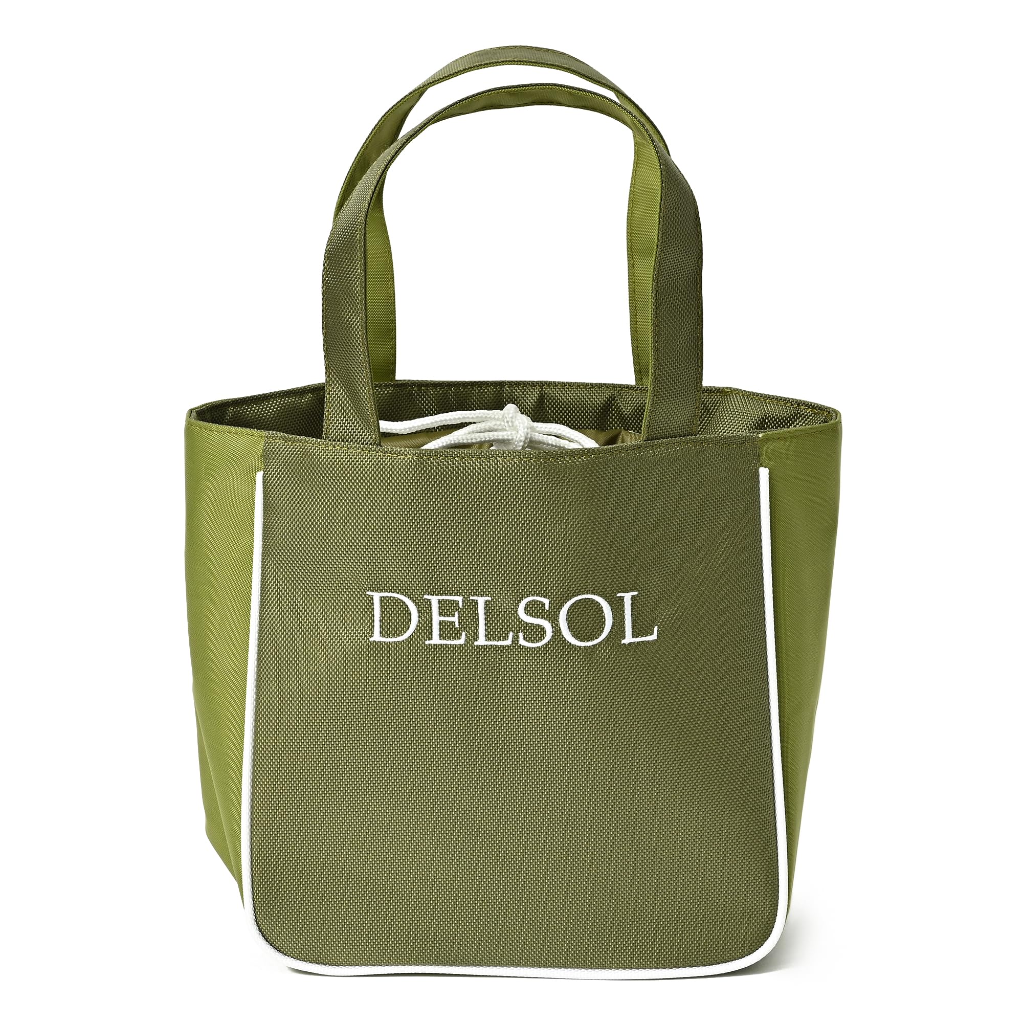 

[Delsol] 7873 Bicolor Cart Bag KHA Cart Back Round Back 2025 Spring Summer Autumn Winter Khaki KHAKI Golf Golf Wear Sports Women s Men s Bicolor Mini