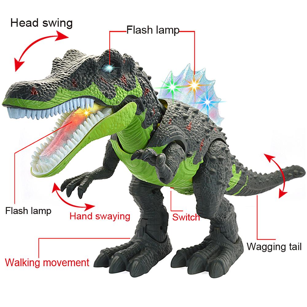 51Cm Superior Quality Large Electric Walking Dinosaur Toy Early Education Educational Toys For Children Kids Toy Boy