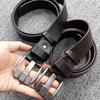 Men's Retro Vegetable-Tanned Leather Belt – Stylish Accessory for Jeans and Suits