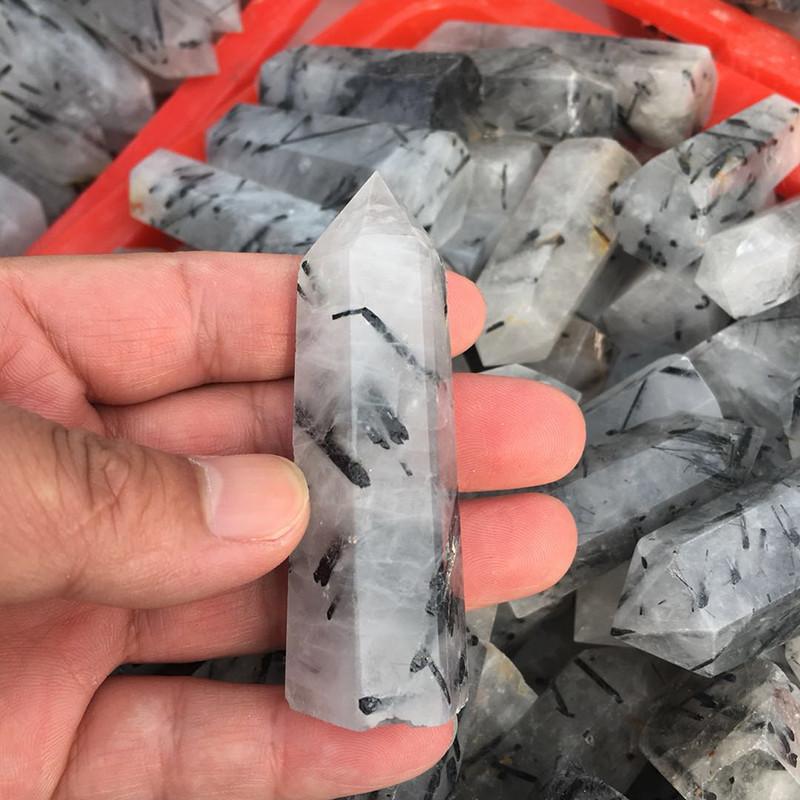 Unique Natural Black Tourmaline Crystal Obelisk Quartz Point Healing Decor Perfect For Spiritual Growth
