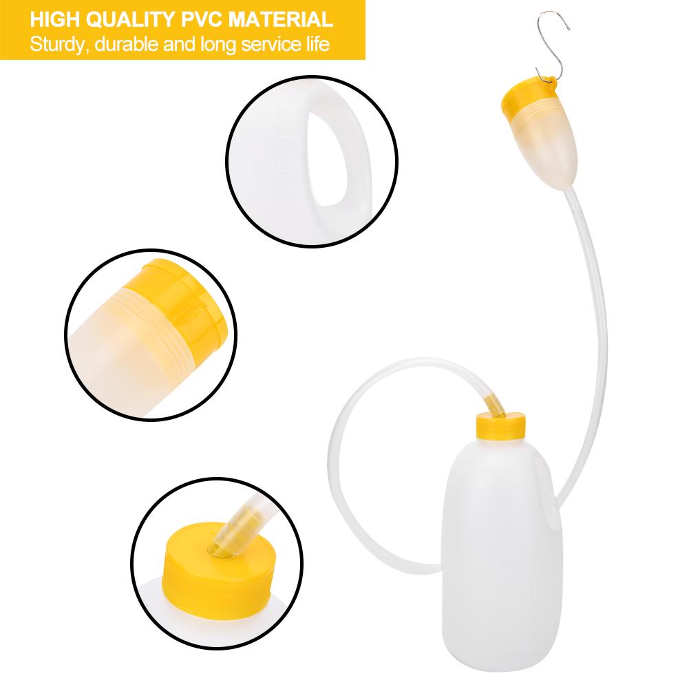 PVC 1700ml Portable Home Hospital Male Pee Bottle Urine Collector Storage with Pipe