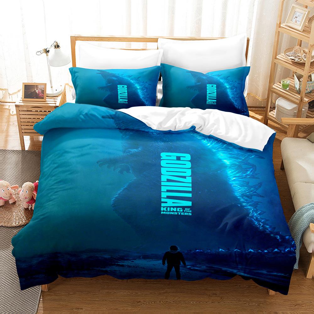 

Bedding Kit, Godzilla Series Digital Printing Size Three-Piece Set 90*190