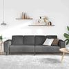 Dark Grey Sofa 250 X 77 X 76 Cm Cord Fabric