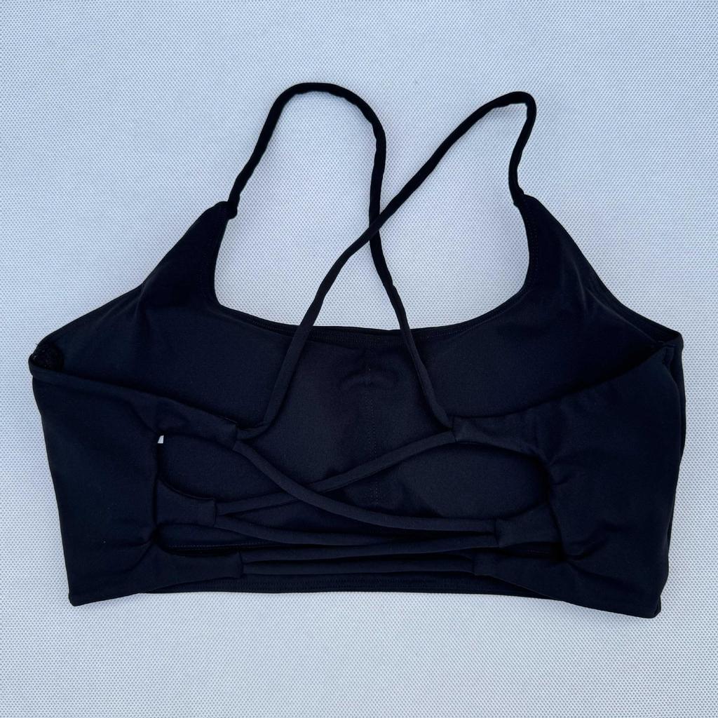 Lulu Thin Strap Cross-Back Sports Bra for Yoga and Pilates