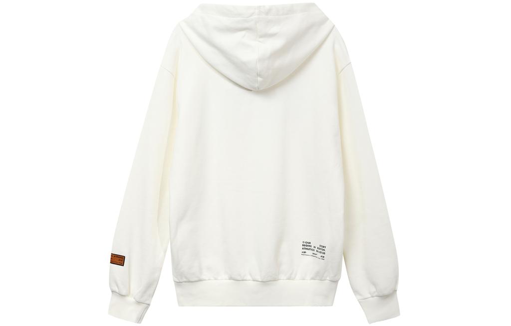 New Balance Sweatshirts Unisex White Hooded Moderate Regular NCA34013-IV