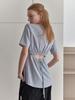 Elssibeui Back Cut-Out Blouse Top_Light Gray