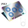 Laptop Radiator Cooler Stand Digital Display Height Adjustable Low Dynamic Lighting Noise Portable Notebook Gaming Cooling Pad Slim