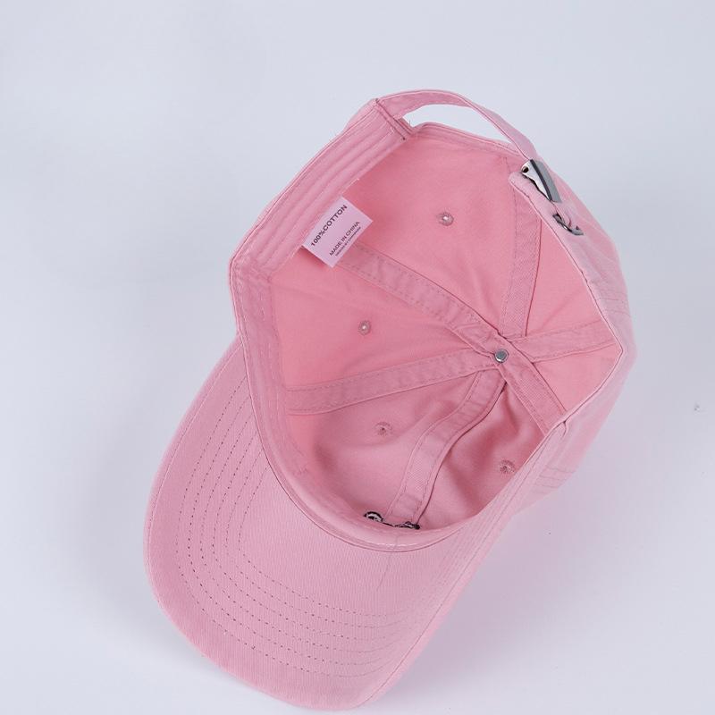 Little Rabbit Embroidery Cartoon Embroidery Adult Baseball Cap Baseball Cap Cute Sweet Style Boy and Girl Sun Hat