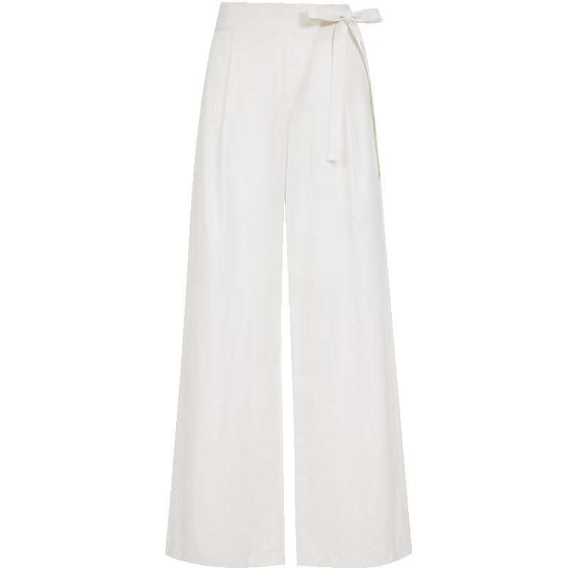 

VEROMODA 2026 Весенние брюки с высокой посадкой и прямыми штанинами с косой планкой XL