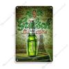 Beer Advertising Metal Sign, Vintage Pub Decor 30x20cm