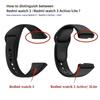 Silicone Strap with Case for Redmi Watch 3 / Redmi Watch 3 Active Strap Replacement Bracelet Protective Shell Cover