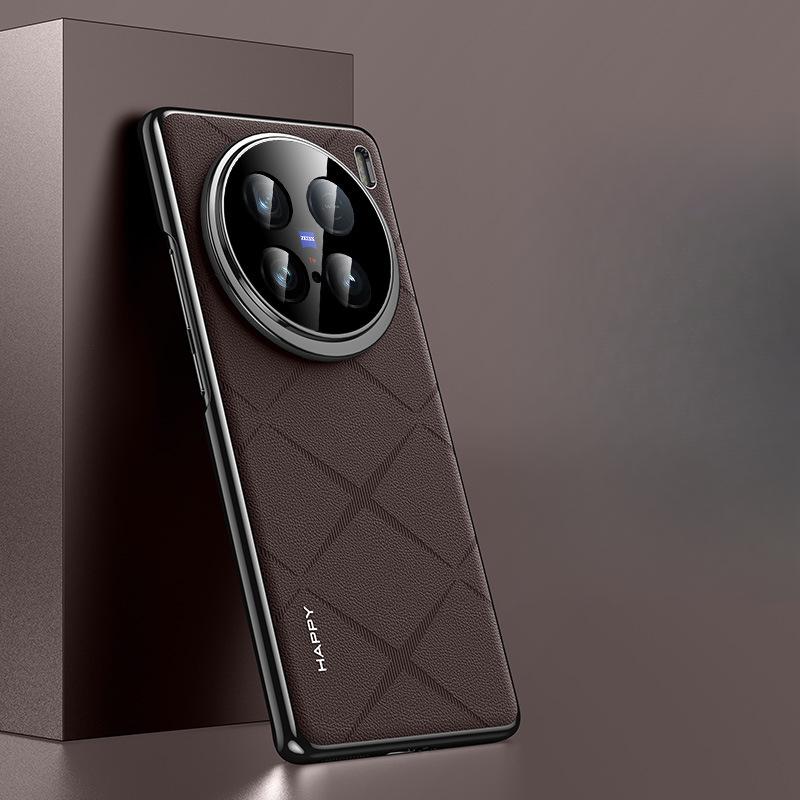 

Подходит для чехла для мобильного телефона Vivox100s X100ultra Бизнес 100pro Объектив Полностью закрывающий Мужской кожаный чехол vivo X100 ultra