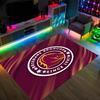 Brisbane Broncos Design Crystal Velvet Carpet Cozy Non?Slip Printed Rug For Bedroom Living Room Entrance