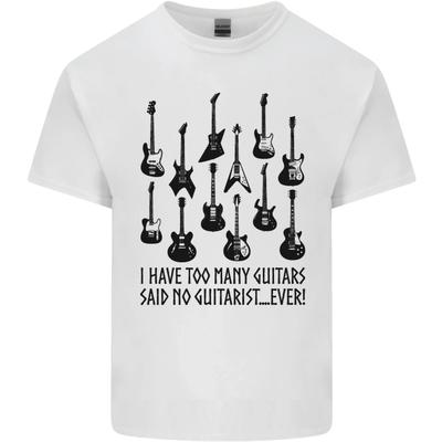 I Have Too Many Guitars Funny Guitarist Kids T-Shirt Childrens