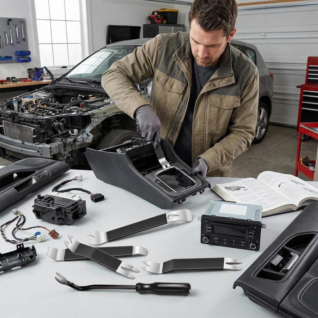 Car Panel Removal Tools 5-Piece Heavy Duty No-Scratch Interior Repair Kit Audio Dashboard Remover Pry Tool For Vehicle Dashboard