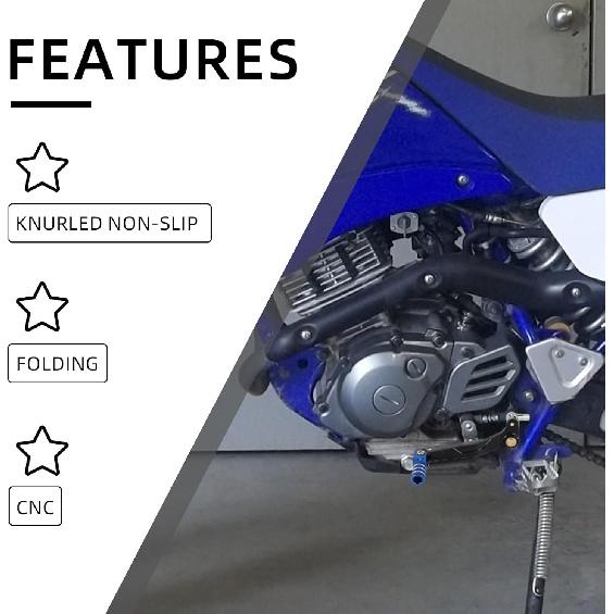 Dirt Bike Gear Shifter Lever for TTR 125,CNC Folding Motorcycle Pit Bike Shift for TTR125E 2005-2009/TTR125L 2005-2008/TTR125LE 2008-2009