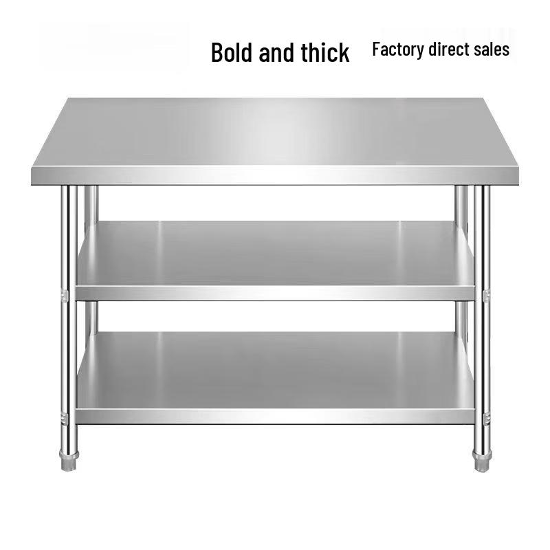 Miflame Verdickter 3-stufiger Küchenarbeitstisch und Ablage aus Edelstahl