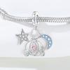 PANPOKI Copper Metal Star Moon Pumpkin Carriage Bead Components Authentic Original Pendant Bead Components Bracelet High Quality Fine Jewelry Charm